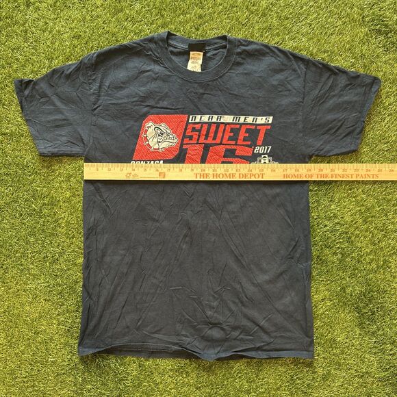 NCAA Gonzaga Bulldogs Basketball 2017 Sweet 16 Navy Graphic T Shirt Mens Medium - Picture 4 of 8